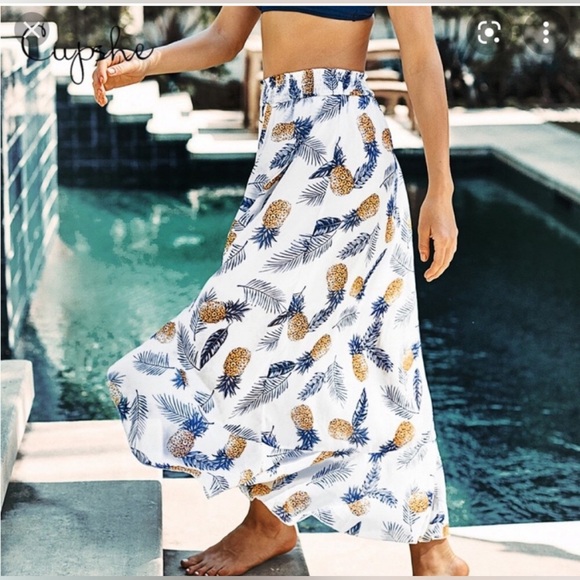 Cupshe Pineapple Skirt - Size Small - Picture 2 of 4